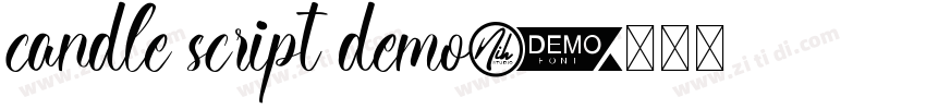 candle script demo字体转换